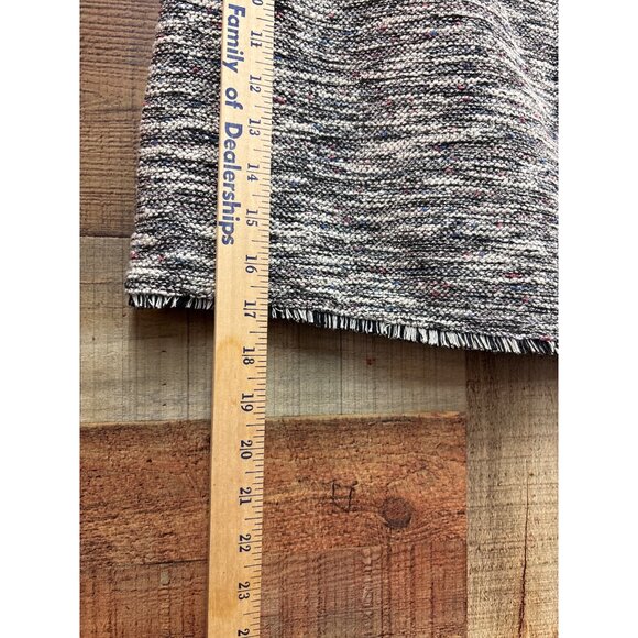 Loft Womens Tweed Skirt Size M Gray & Black - Picture 4 of 8